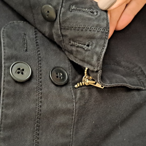 LOFT Brushed Cotton Black Stretch Jean Trousers - Picture 3 of 11